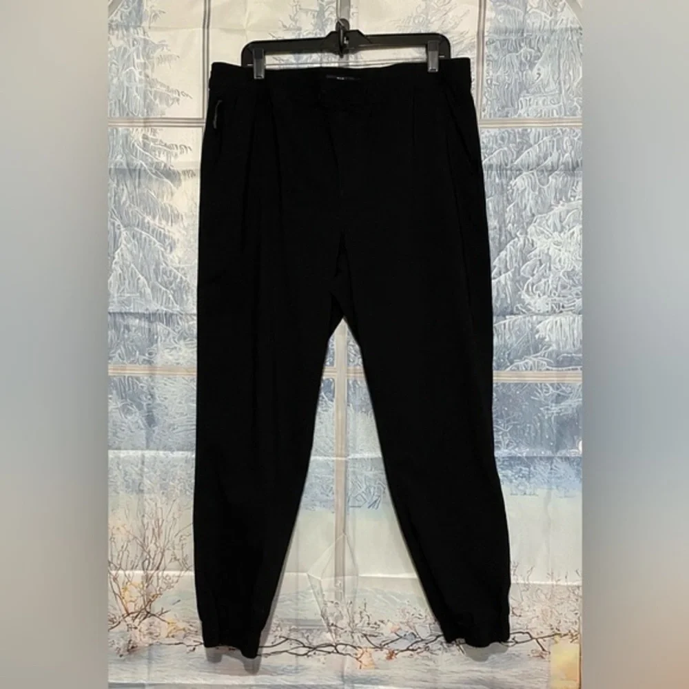 RSQ Black Nylon Jogger Pants Size XXL